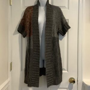 GOTTARDI COLLECTION Women’s Gray Wool/Alpaca/Mohair Made In Italy Cardigan M